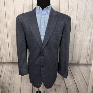 Jos. A. Bank 50R Blue 100% Silk 2-Button Single-Vent Sports Coat